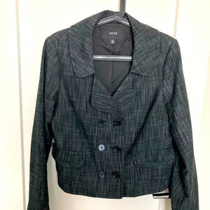 JACOB Sz L Short Cropped Business Career Wear or Casual  Jacket Blazer